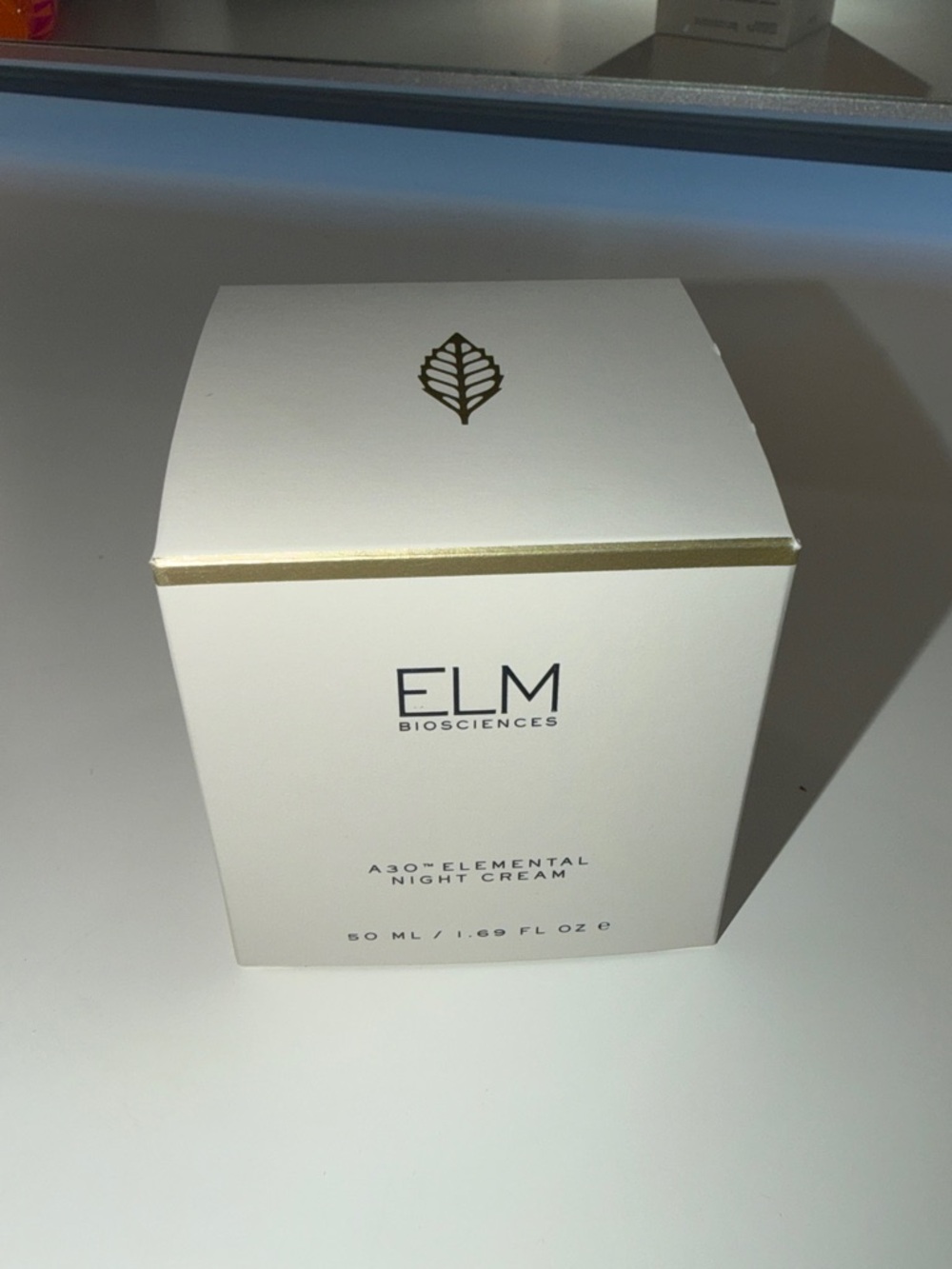 ELM Biosciences A30 Elemental Night Cream - White & Gold Box